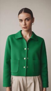 Blazer corto tipo lana Modelo Matilde código 047