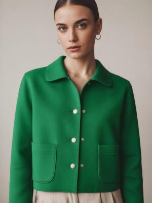 Blazer corto tipo lana Modelo Matilde código 047