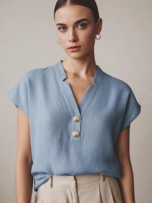Blusa de lino Modelo Florencia código 031