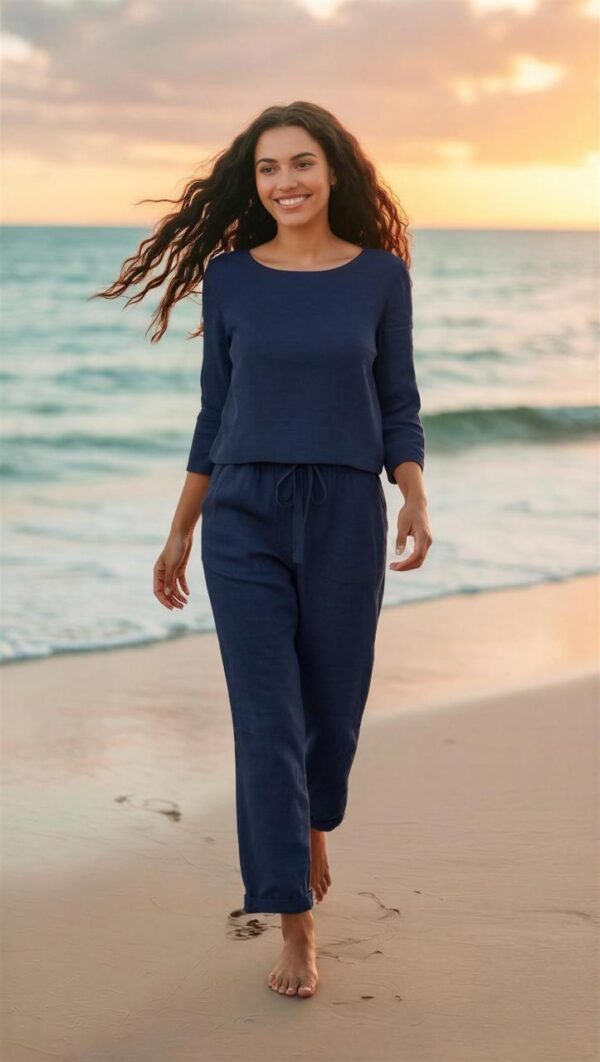 Conjunto de lino Modelo Breatrice código 061