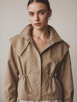 Gabardina corta Modelo Frida código 029