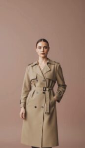 Gabardina corta Modelo Chloe código 094